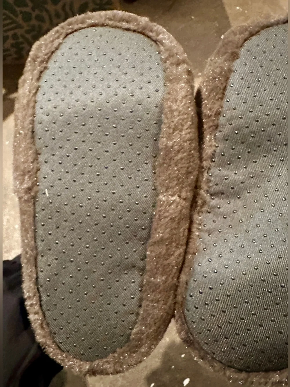 Carter's Brown Plush Moose Slippers with White Antlers